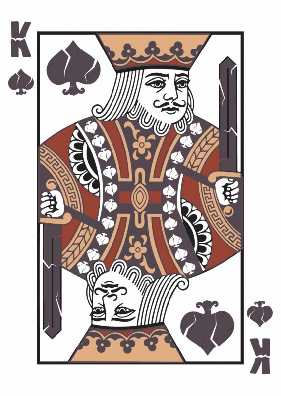 King of Spades (small sneak peak on one of the court cards)